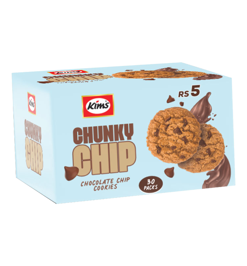 Kims Chunky Chip Biscuit 30 Pack
