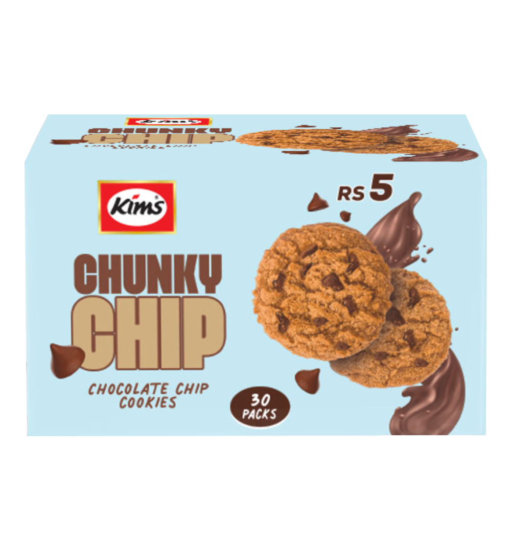 Kims Chunky Chip Biscuit 30 Pack